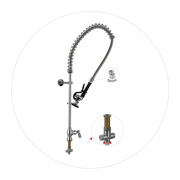 Pre-Rinse Units with Mixing Valve