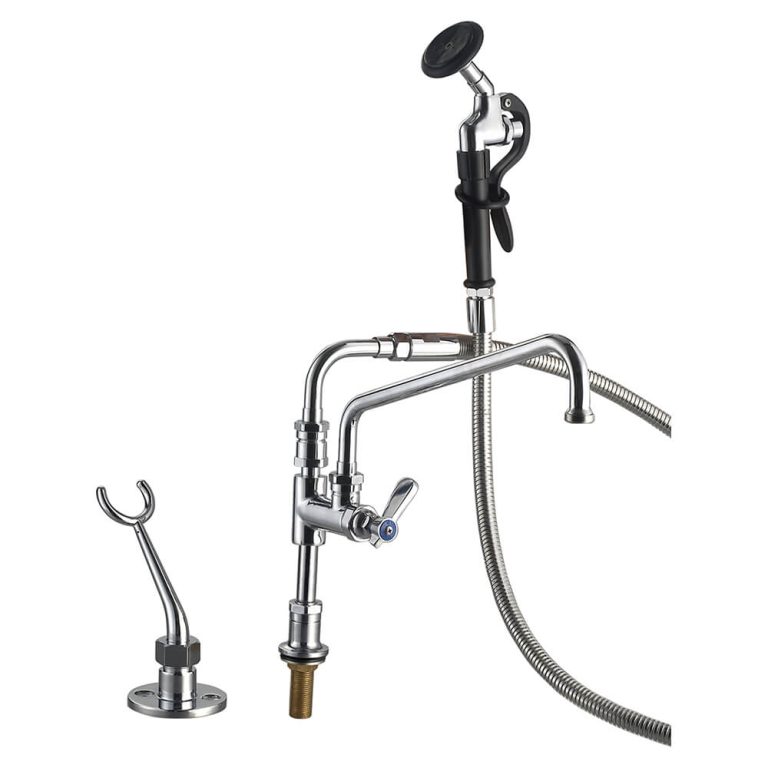 Commercial Faucet with Sprayer 9809-M600-AS