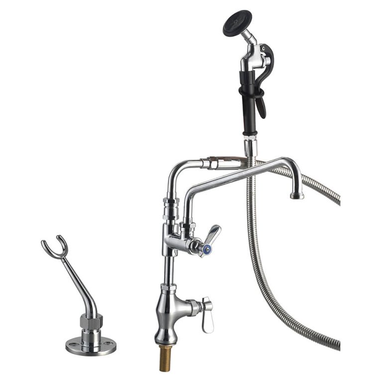 Commercial Faucet with Sprayer 9812-M600-AS