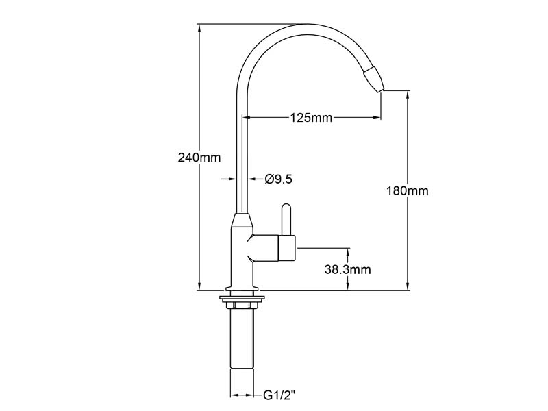 Drinking Water Faucet Size 9855