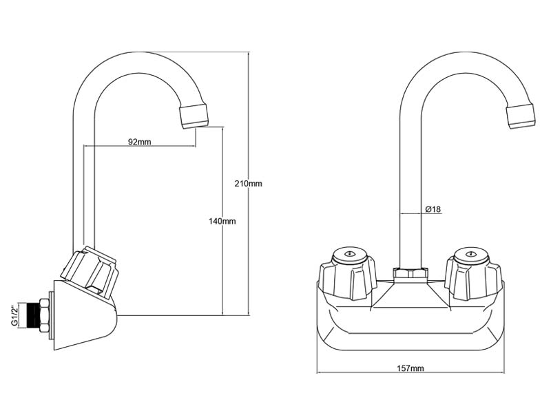 Eco Bar Sink Faucet Size M98E-SG02