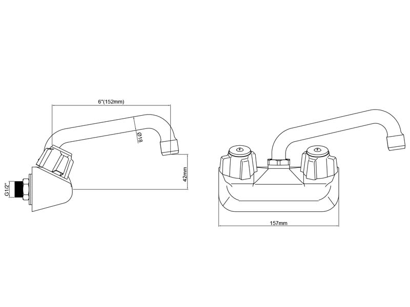 Eco Bar Sink Faucet Size M98E-SN06