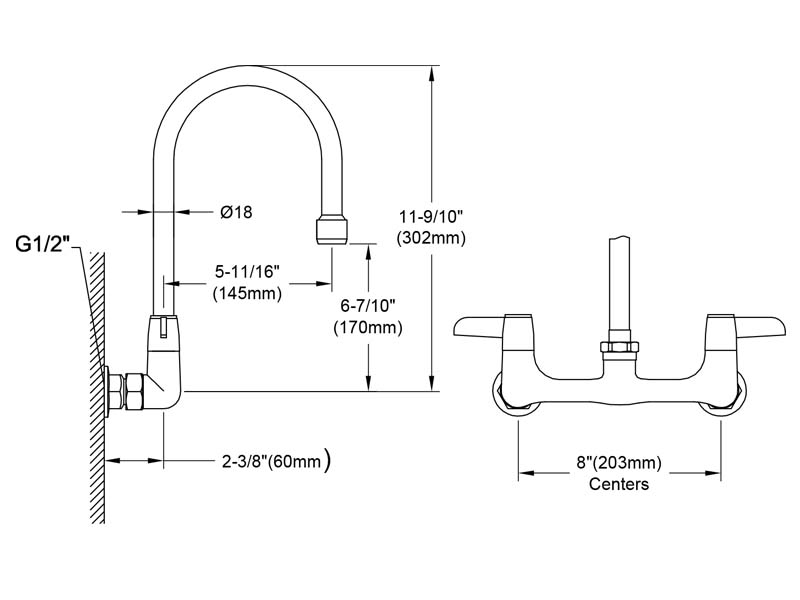 Eco Kitchen Faucet Size M98E-502SG03
