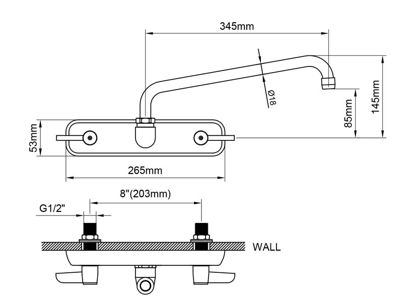 Eco Kitchen Faucet Size M98E-507SN12