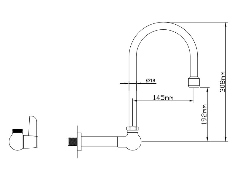 Eco Kitchen Faucet Size M98E-510SG03