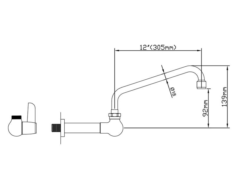 Eco Kitchen Faucet Size M98E-510SN12