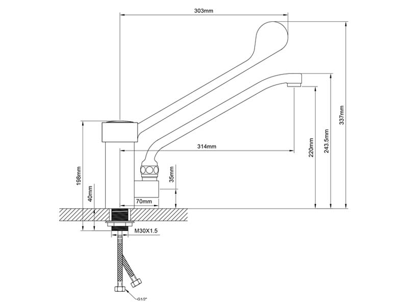 European Kitchen Faucet Size 20121
