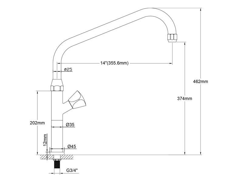 European Kitchen Faucet Size 20136