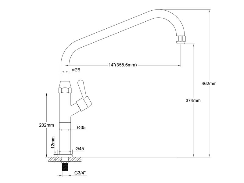 European Kitchen Faucet Size 20137