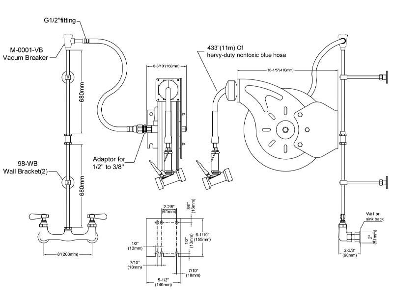 Hose Reel System Size XDF5198-98002