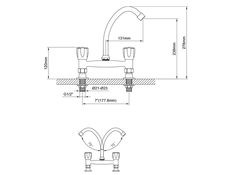Laundry Sink Faucet Size 20124