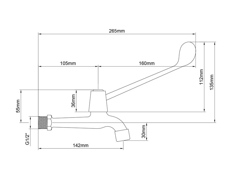 Medical Faucet Size 20120