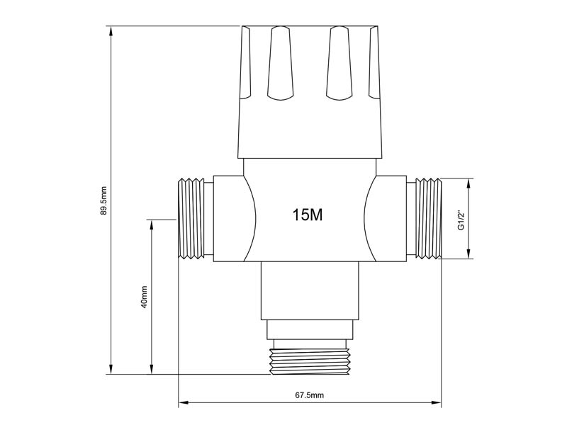 Mixing Valve Size GR100HW