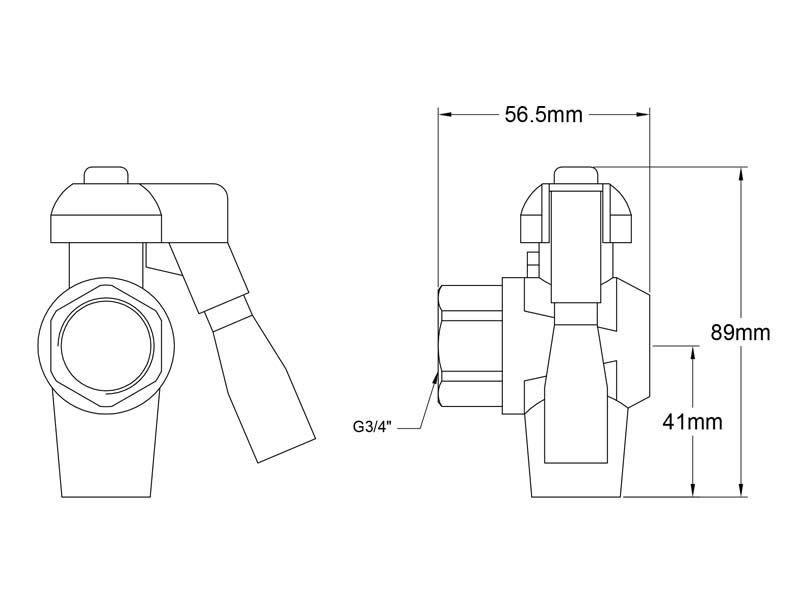 Oil Drain Valve Size GR107A