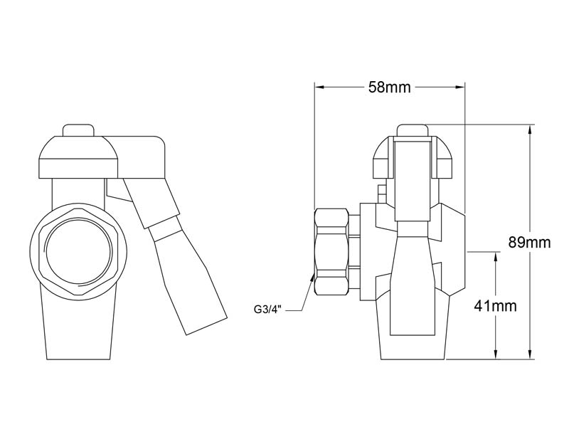 Oil Drain Valve Size GR107B