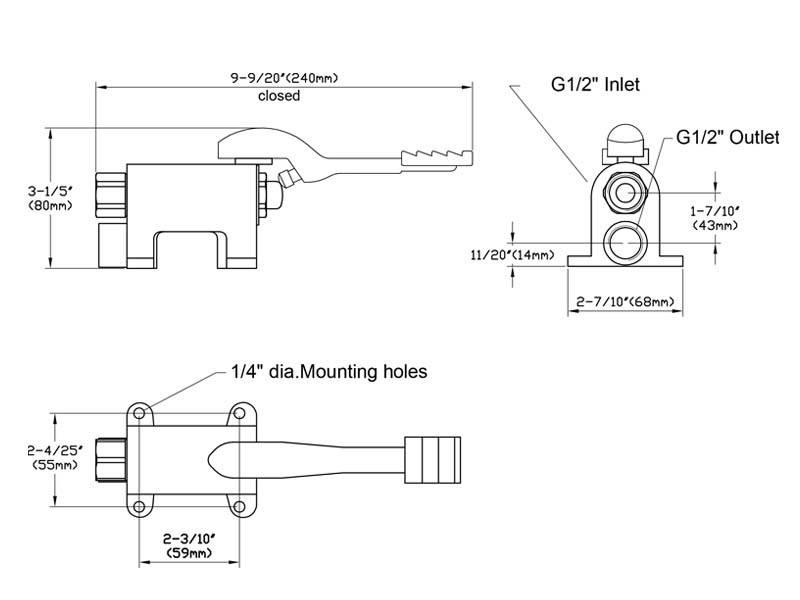 Pedal Valve Size 001