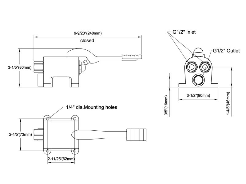Pedal Valve Size 002