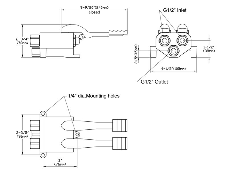 Pedal Valve Size 003