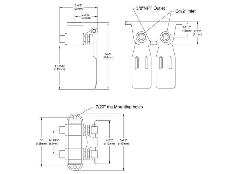 Pedal Valve Size F-902A