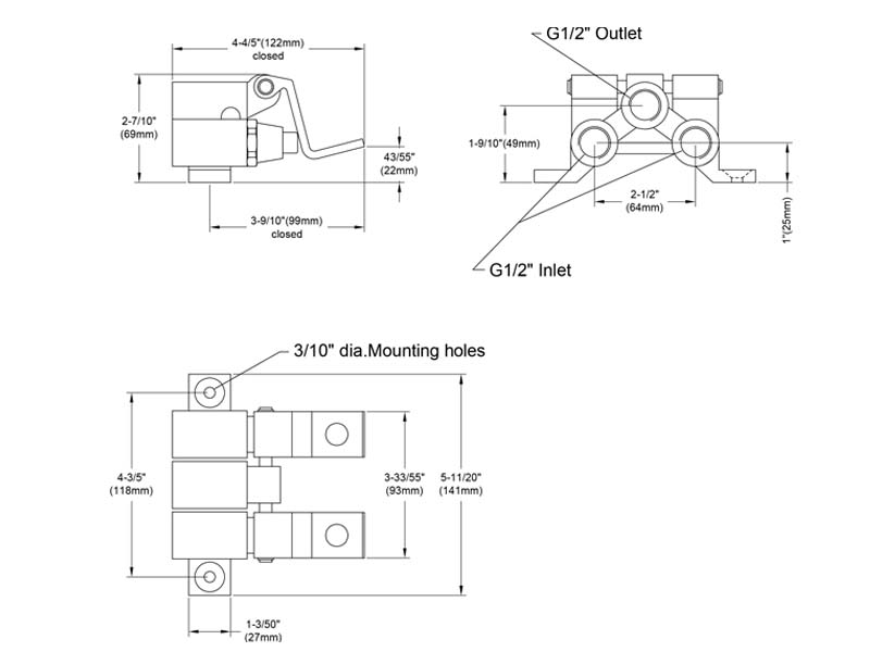 Pedal Valve Size F-903