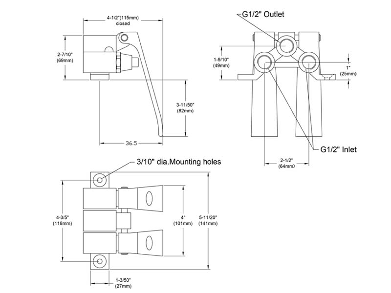 Pedal Valve Size F-903A