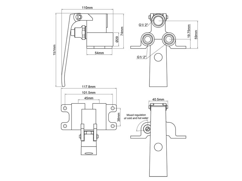 Pedal Valve Size F-904A