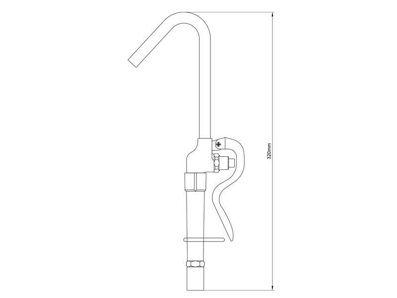 Pot Filler Faucet Parts Size M-H098-PFW