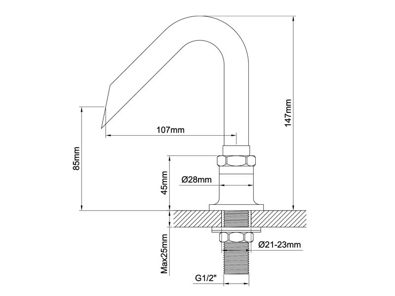 Pot Filler Faucet Size 20119