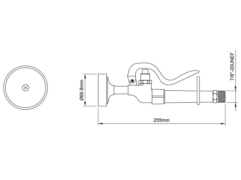 Pre-Rinse Faucet Spray Valve Size M0098SV-124G