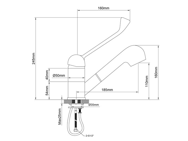 Pull Out Kitchen Faucet Size 20117
