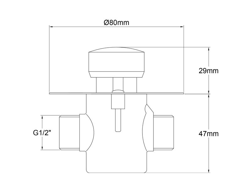 Push Button Valve Size GR137