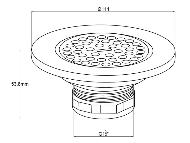 Sink Strainer Basket Size MS-1017