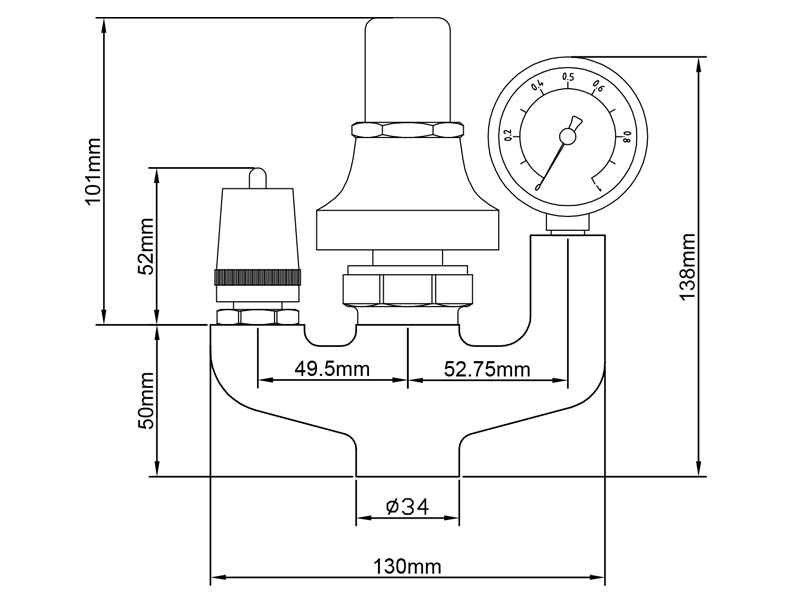 Soup Drain Valve Size GR200A