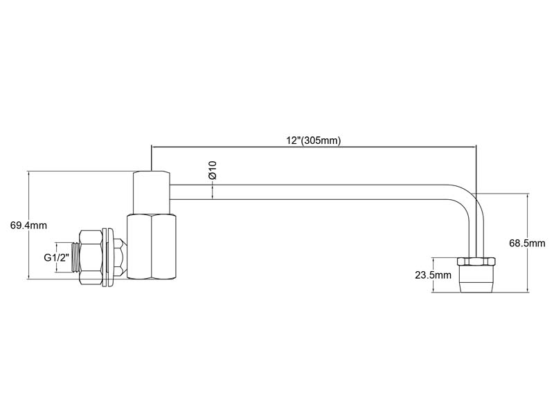 Stove Faucet Size YB-8706