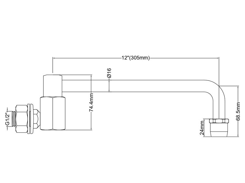 Stove Faucet Size YB-8707