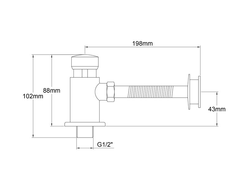 Urinal Flush Valve Size GR104