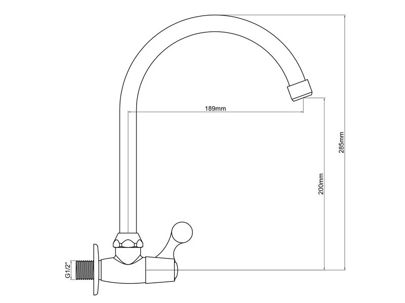 Utility Sink Faucet Size 20142L