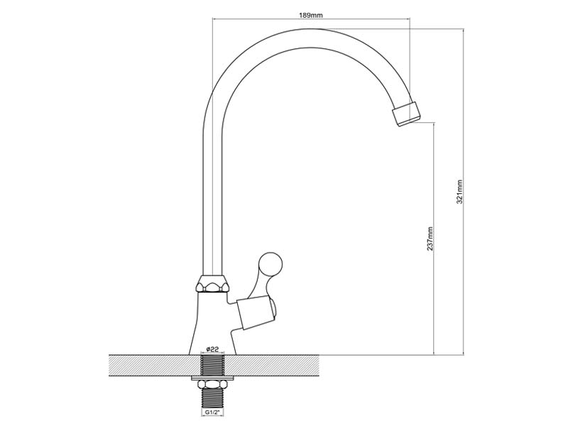 Utility Sink Faucet Size 20143L