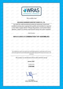 WRAS Certificate