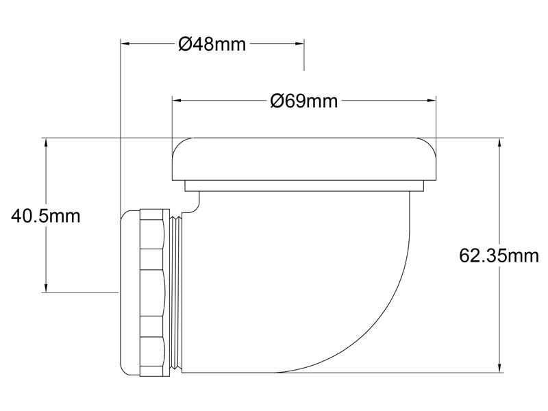 Waste Drain Parts Size WV-31F