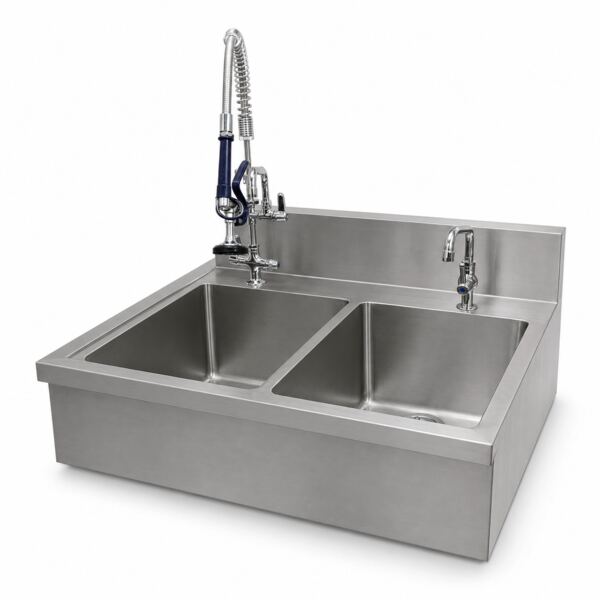 Double-Compartment-Pre-Rinse-Faucets